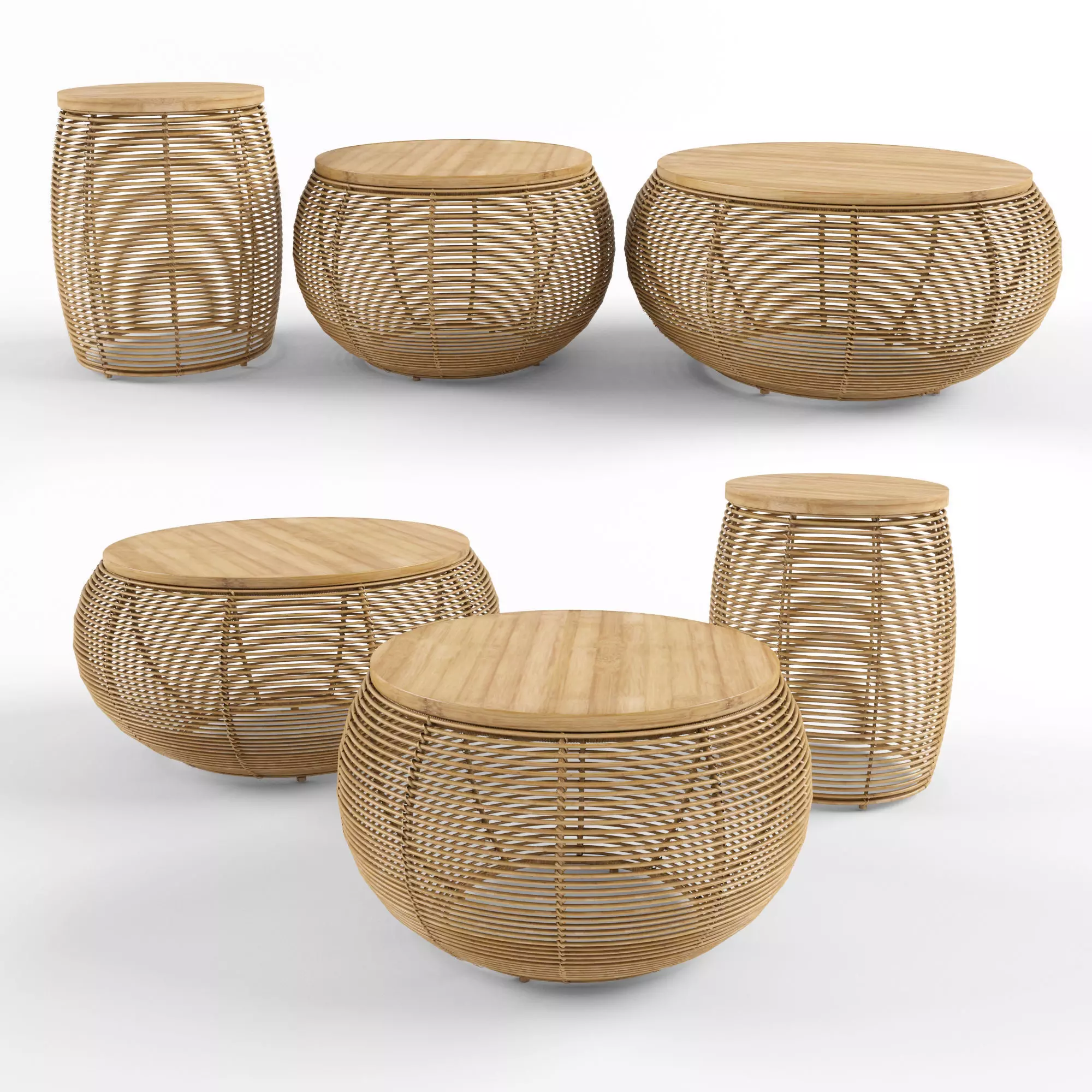 Vivi Basket Coffee Table Vincent Sheppard 3D model_0