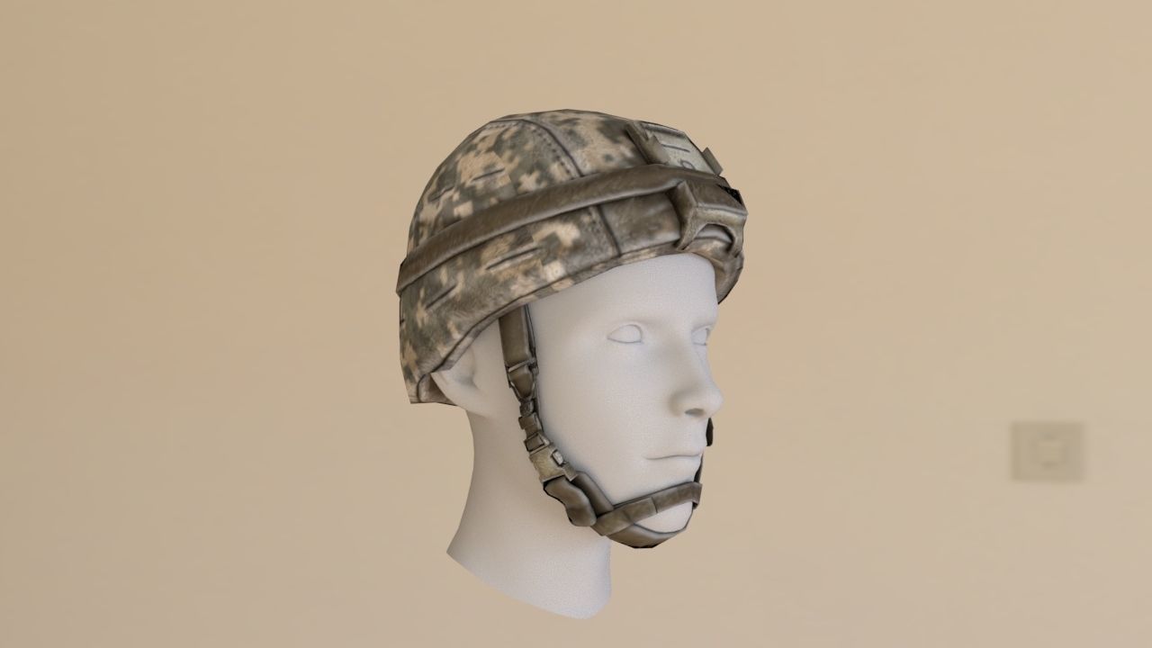 Helmet  lowpoly pack Low-poly 3D model_4