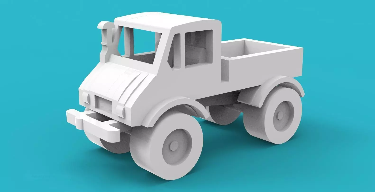 Car - Unimog406 3D print model
