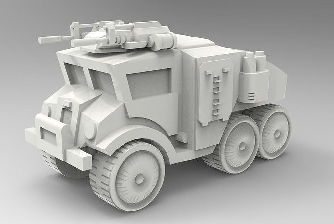 Cars - armored truck 3D print model