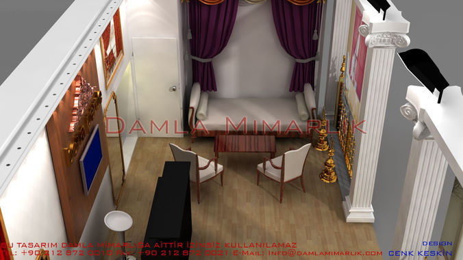 Bona exhibition stand design 3D model
