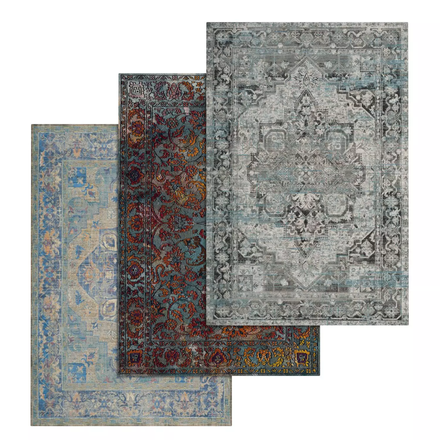 Rug Set 2053 3D model_0