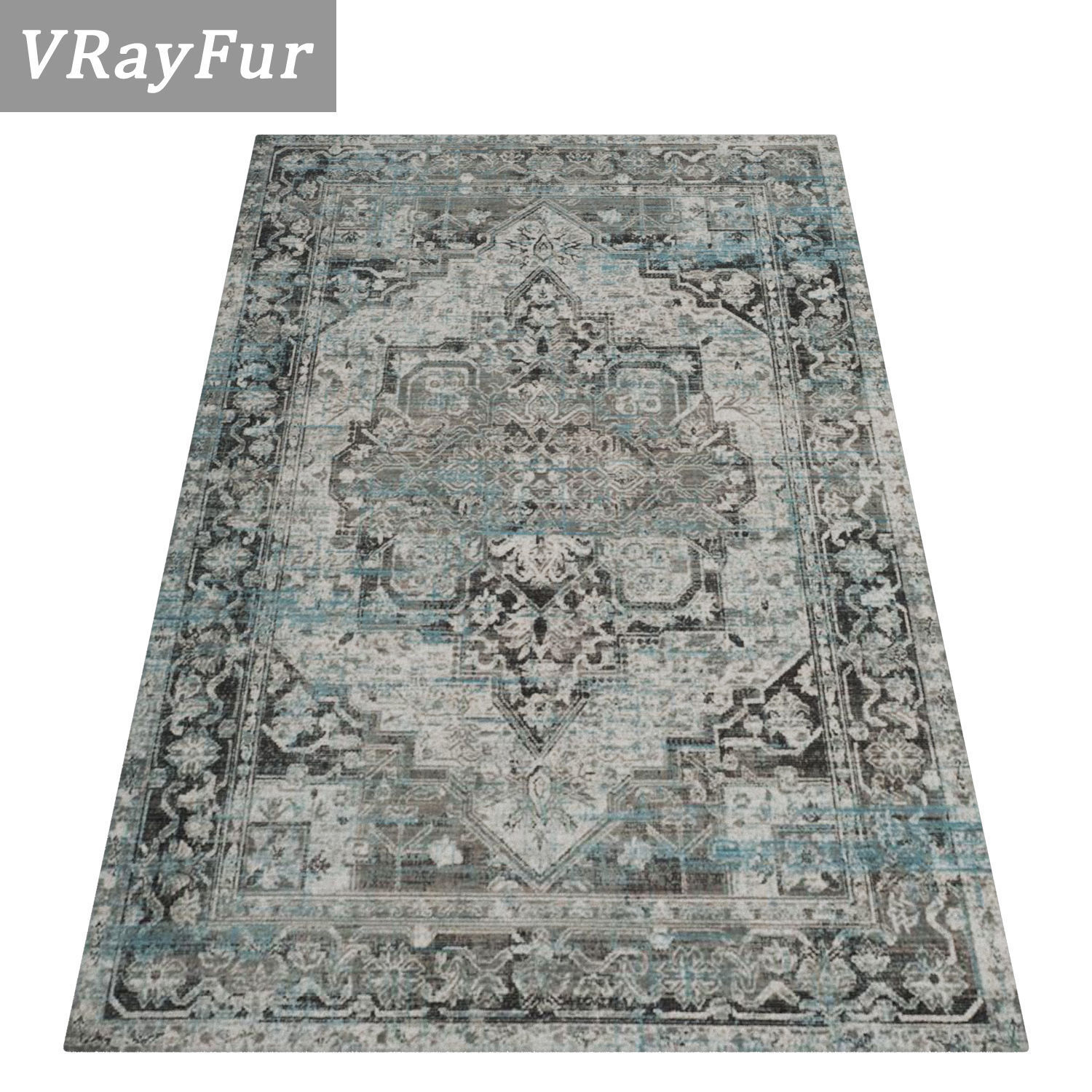 Rug Set 2053 3D model_2