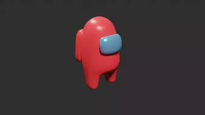 Among Us Character Rigged 3D model