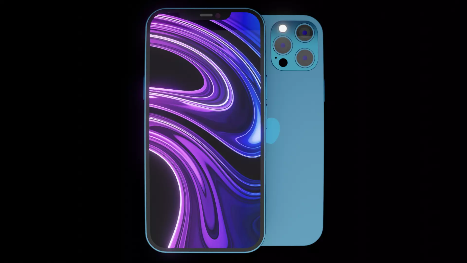 Iphone 12 Pro All official Colors 3D model_0