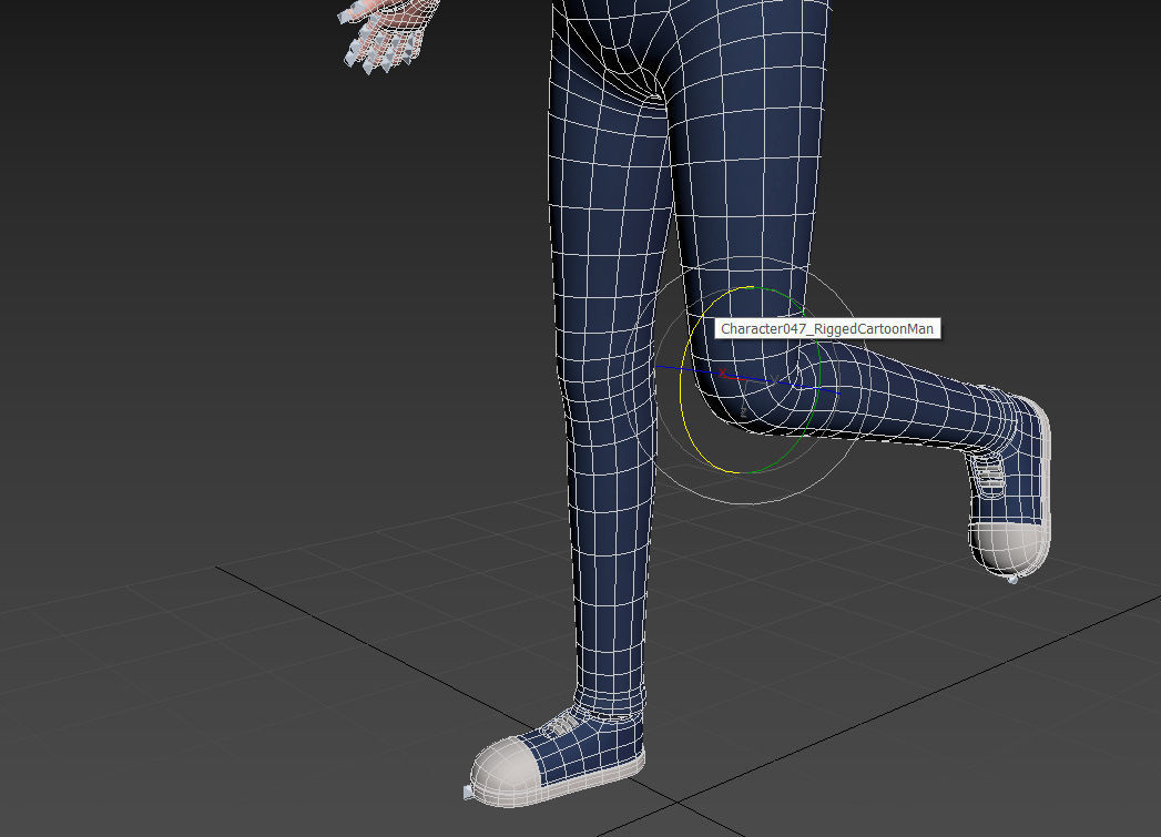 Character047 Rigged Cartoon Man 3D model_24