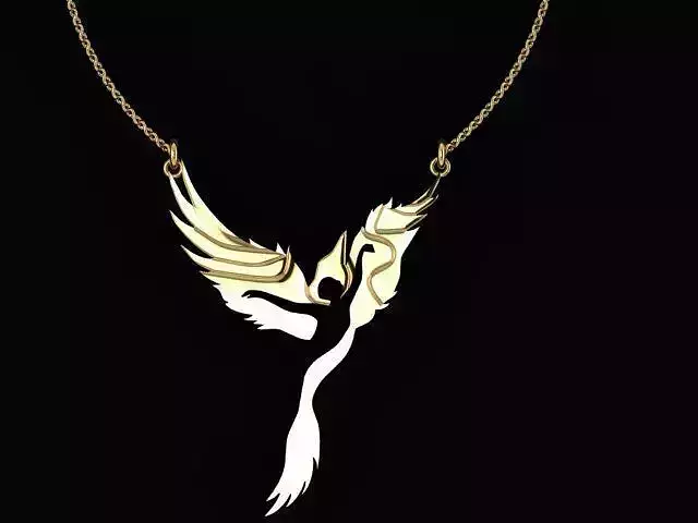 vampire phoenix pendant 3D print model