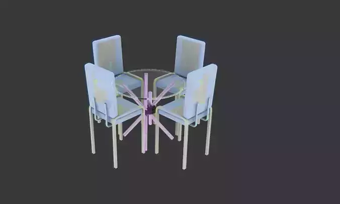 Chair Table 3D model