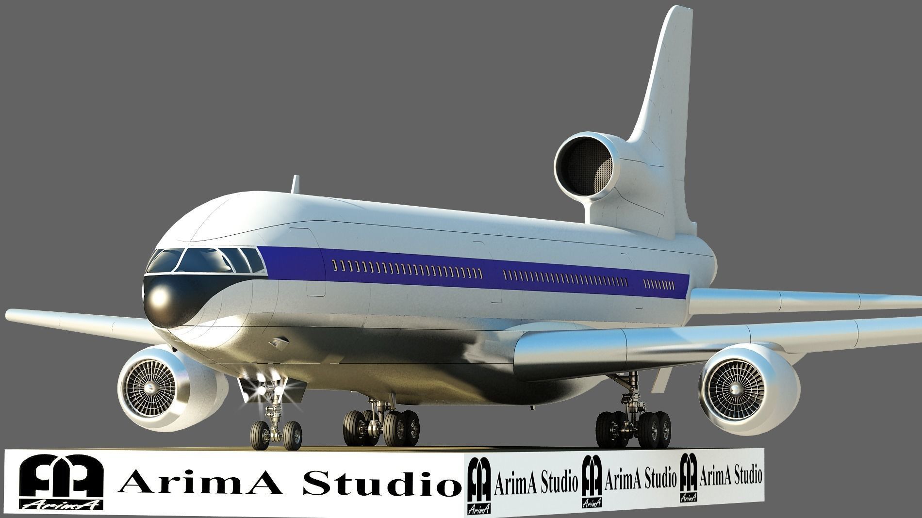 3D model of Airplane Lockheed L-1011 TriStar 3D model | CGTrader