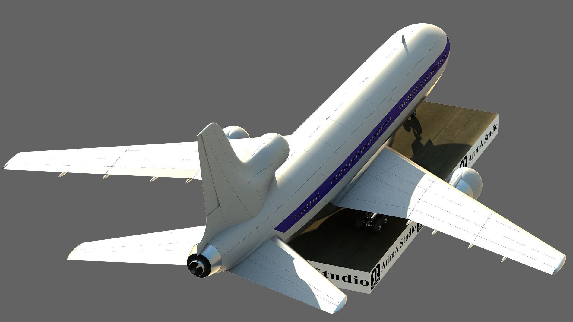 3D model of Airplane Lockheed L-1011 TriStar 3D model | CGTrader