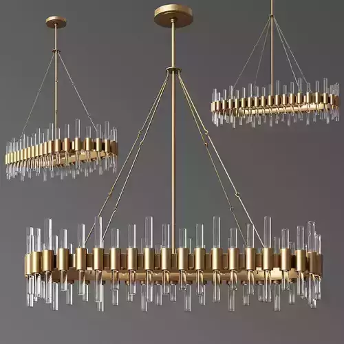 Haskell Oval Chandelier Arteriors