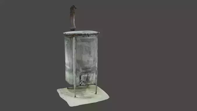 High poly detailed 3dscan stove
