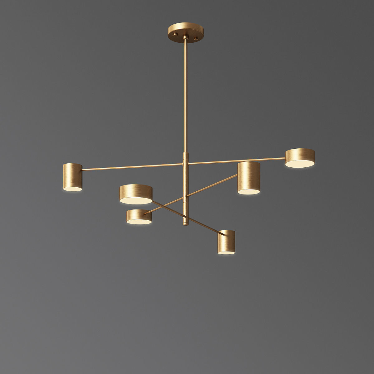 Counterpoint Round Led Pendant Light 3D model_1