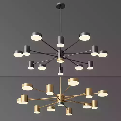 12 Lights Sputnik Chandelier