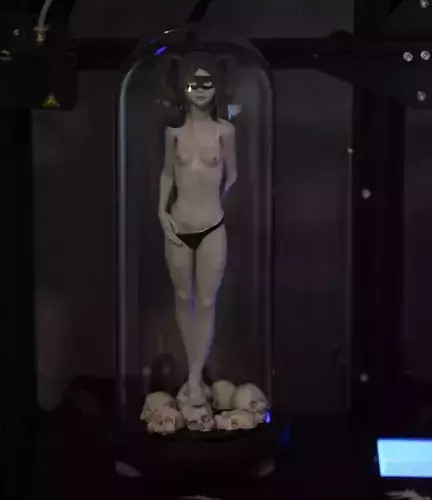 INNOCENCE doll in glass dome