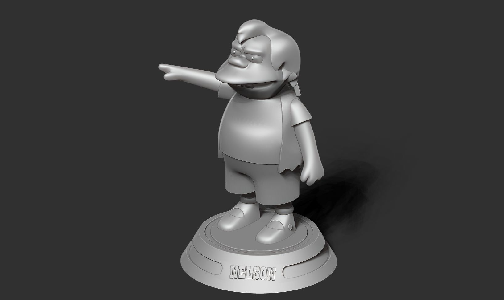 Nelson Muntz - The Simpsons Fan art 3D print model_12