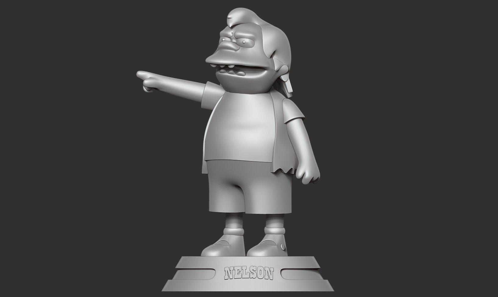 Nelson Muntz - The Simpsons Fan art 3D print model_6