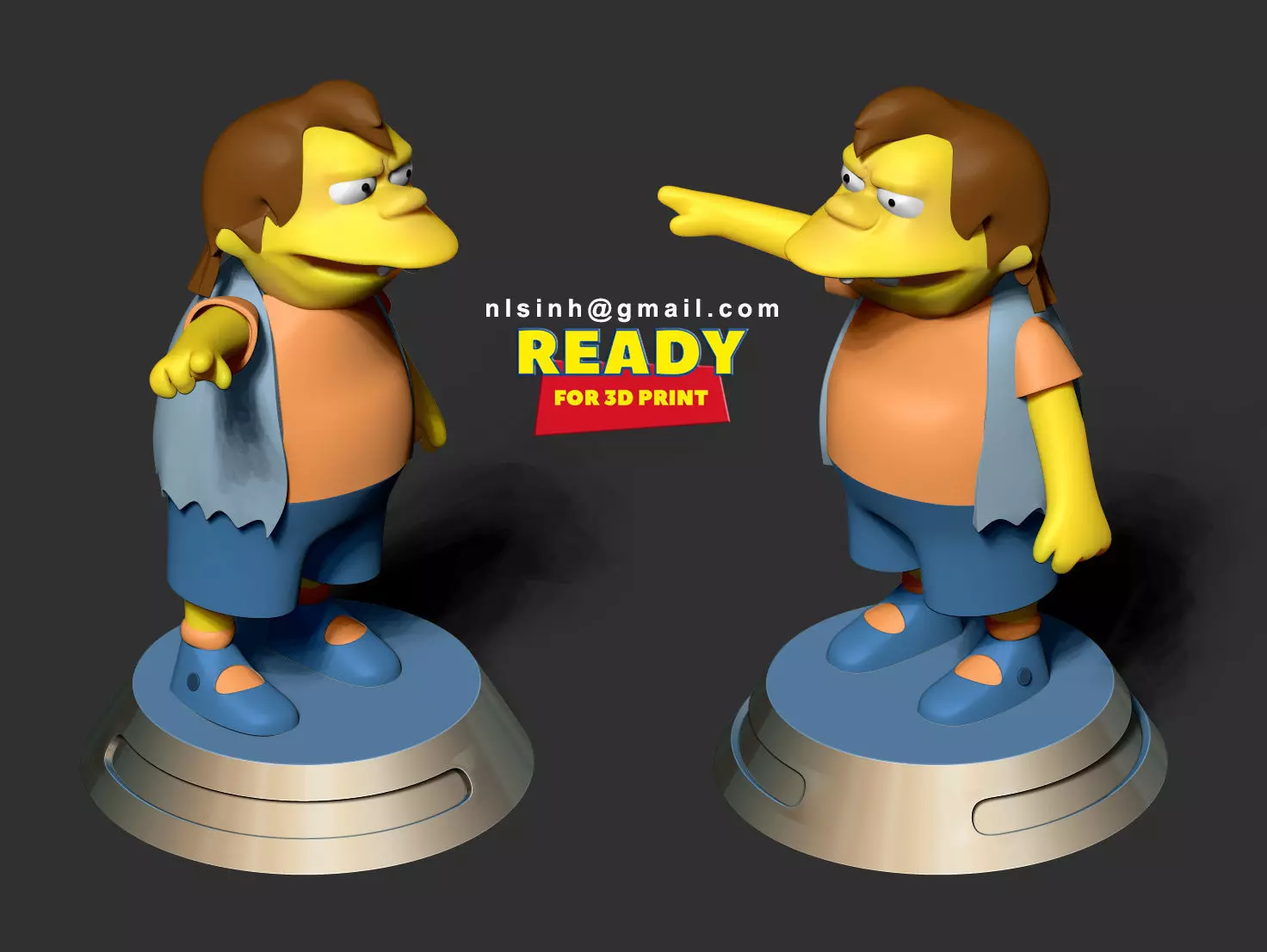Nelson Muntz - The Simpsons Fan art 3D print model_0