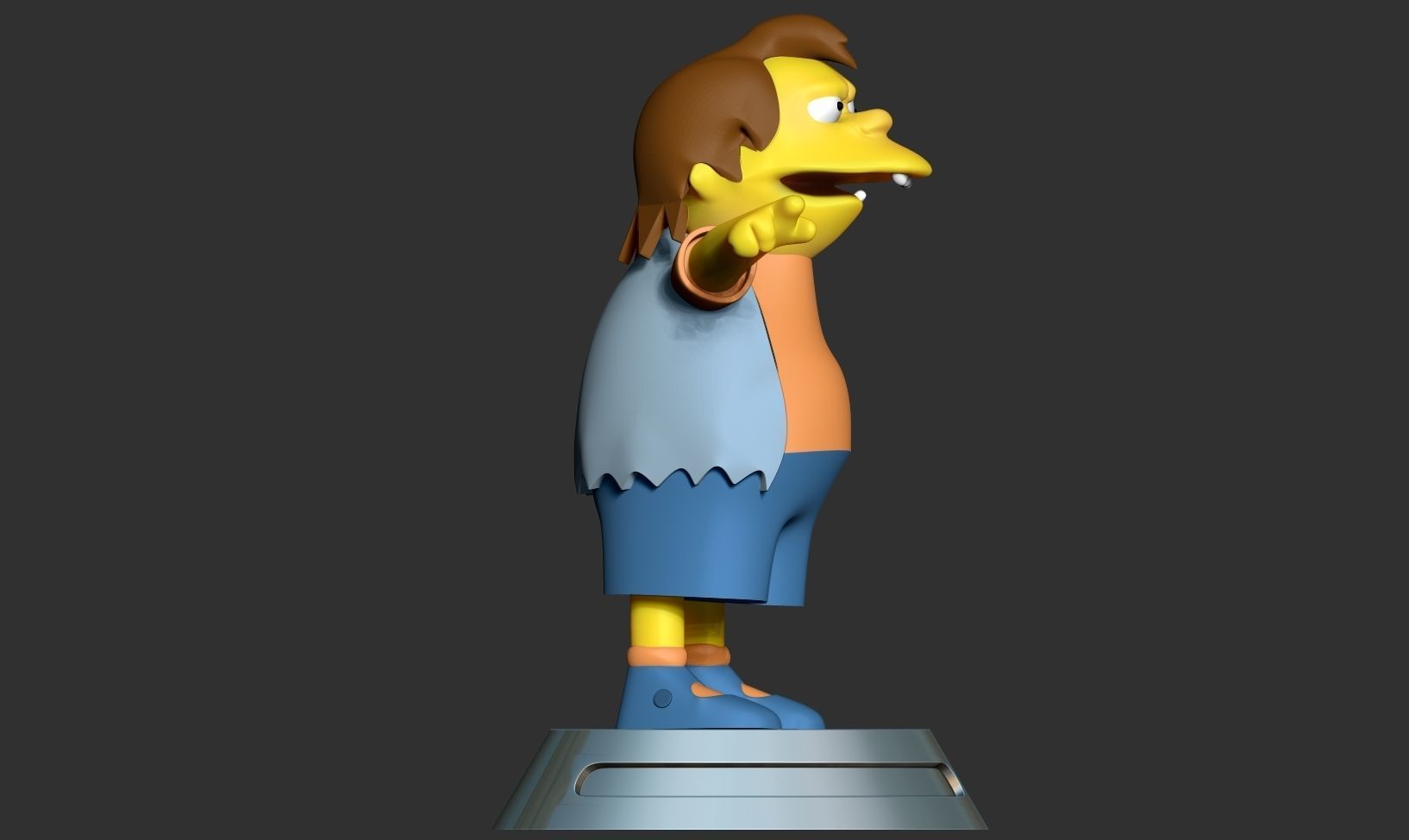 Nelson Muntz - The Simpsons Fan art 3D print model_9