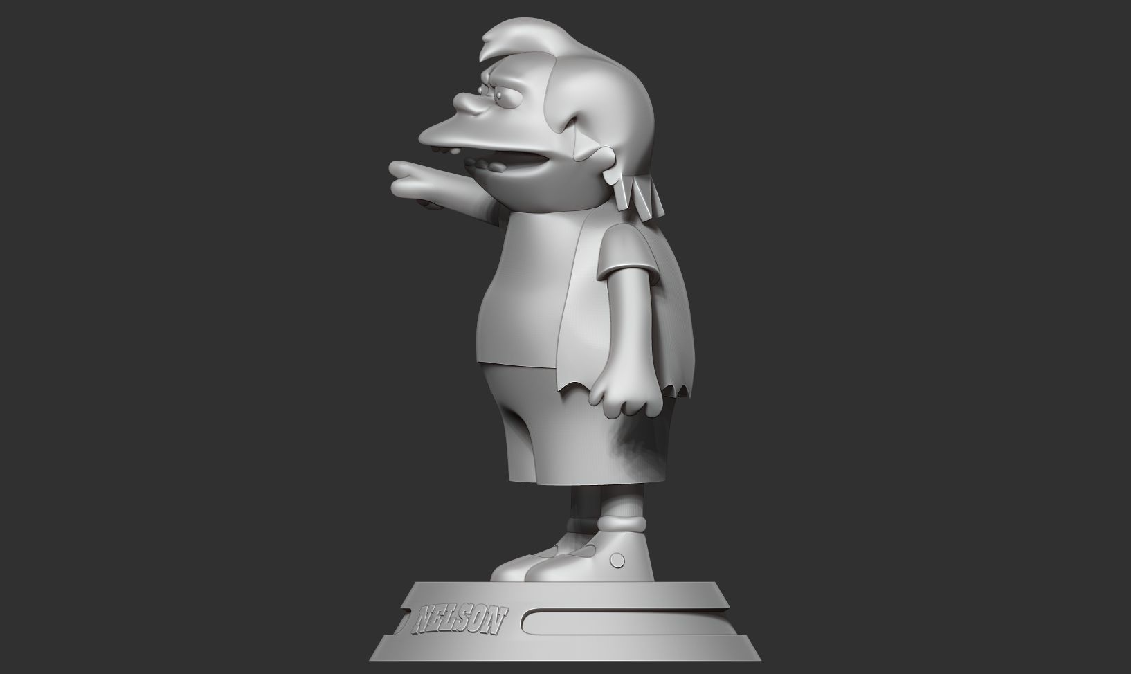 Nelson Muntz - The Simpsons Fan art 3D print model_8