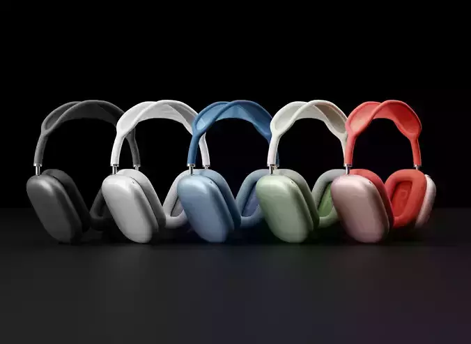 Apple AirPods Max In All Official Colors 3D model