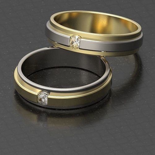 Two color ring for human for 3D print 3D print model