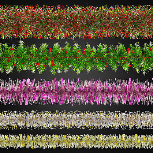 Christmas Garlands 03 3D model