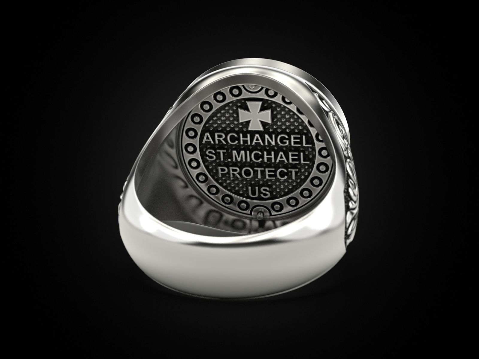 Ring ARCHANGEL MICHAEL 3D print model_20