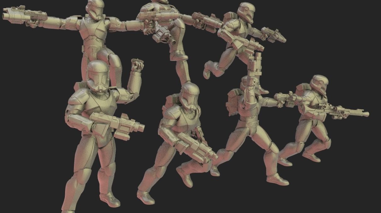 star wars legion command unit 3D model_2