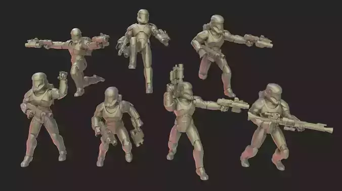 star wars legion command unit 3D model