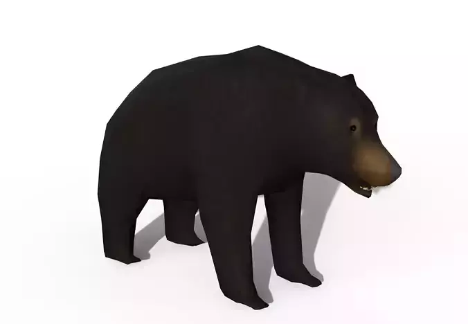 3D low poly Bear Low-poly 3D model