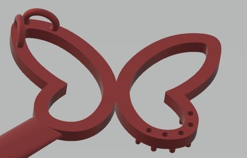 pendants butterfly -CG254 3D print model_1