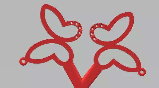 pendants butterfly -CG254 3D print model_0