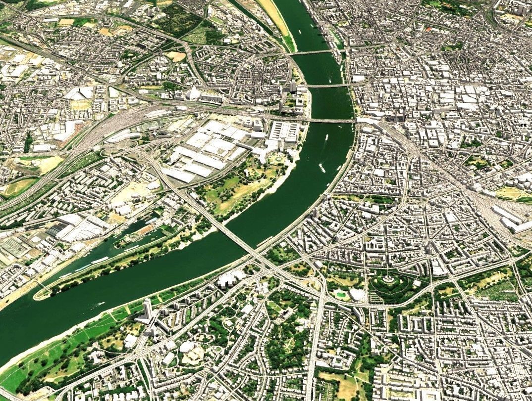 Cityscape Cologne Germany 3D model_20