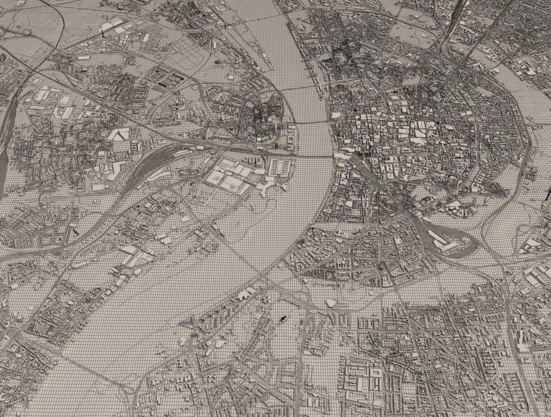 Cityscape Cologne Germany 3D model_15