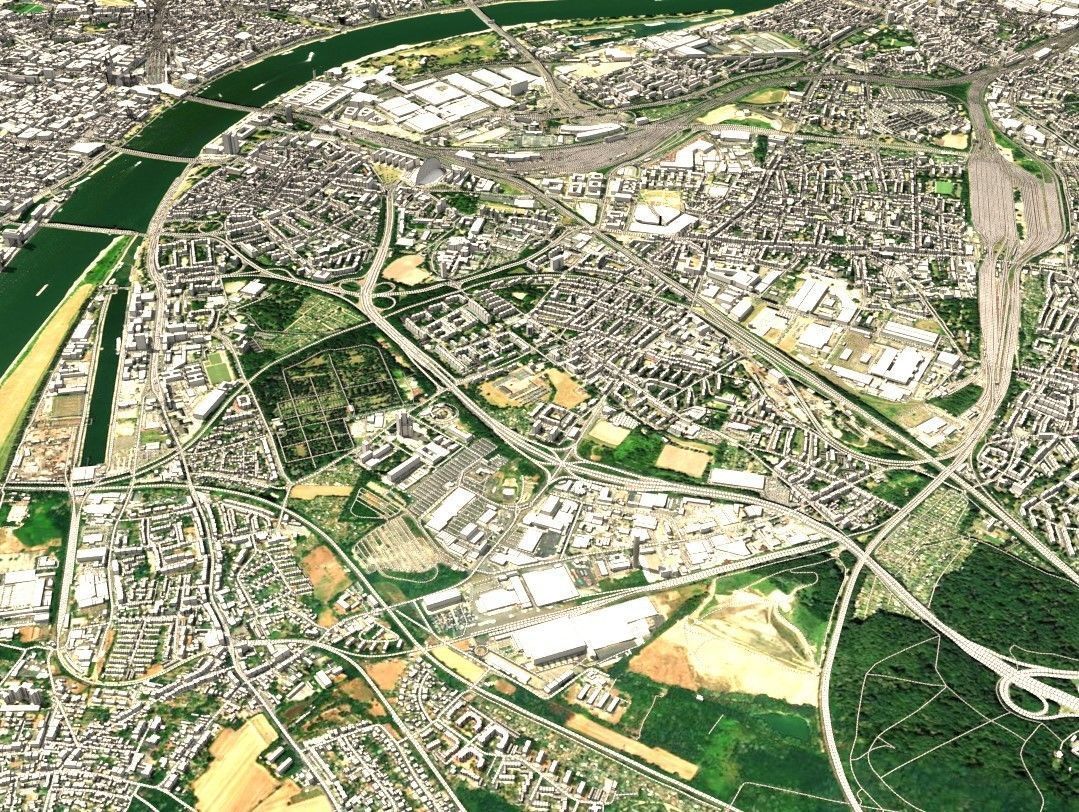 Cityscape Cologne Germany 3D model_19