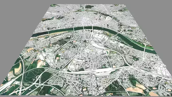 Cityscape Cologne Germany 3D model