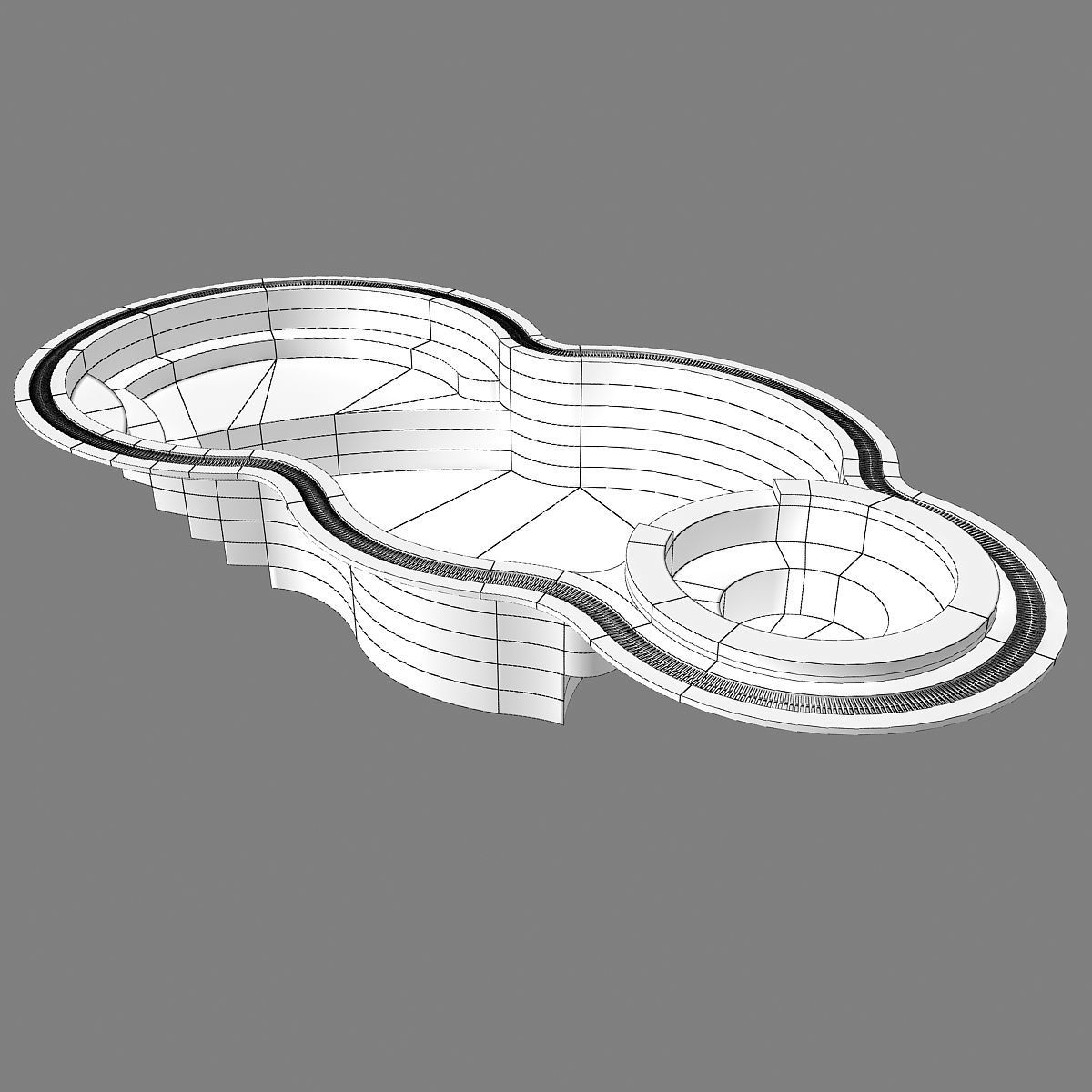 Swimming pool 09 3D model_19
