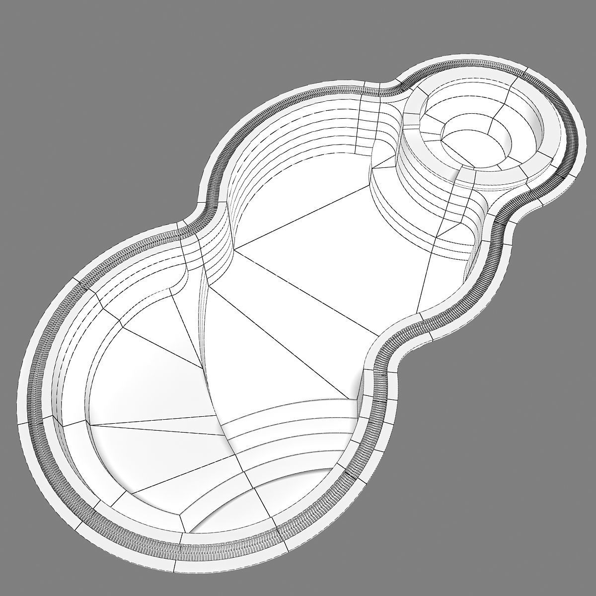 Swimming pool 09 3D model_14