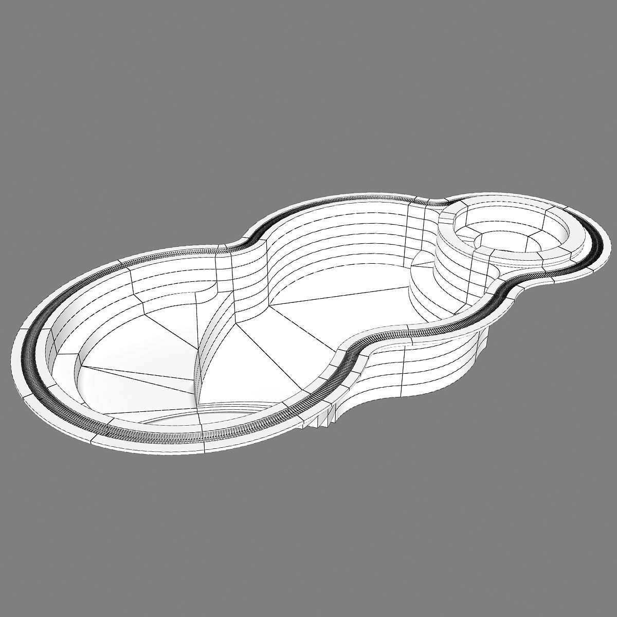 Swimming pool 09 3D model_17