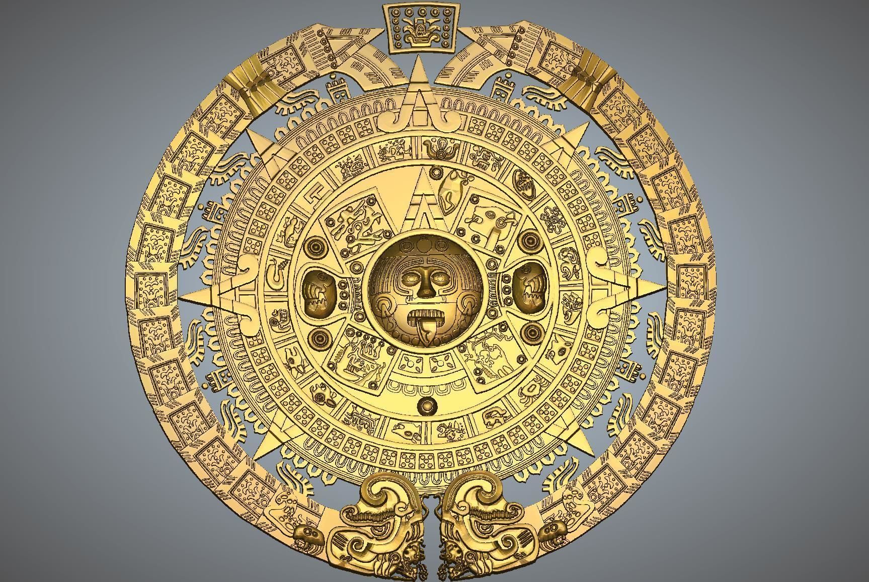 Maya Calender 3D print model_4