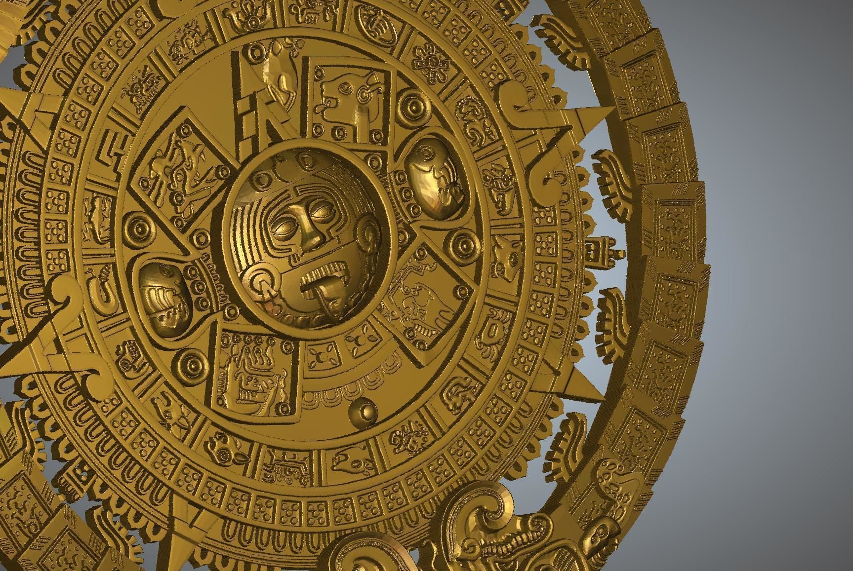 Maya Calender 3D print model_2