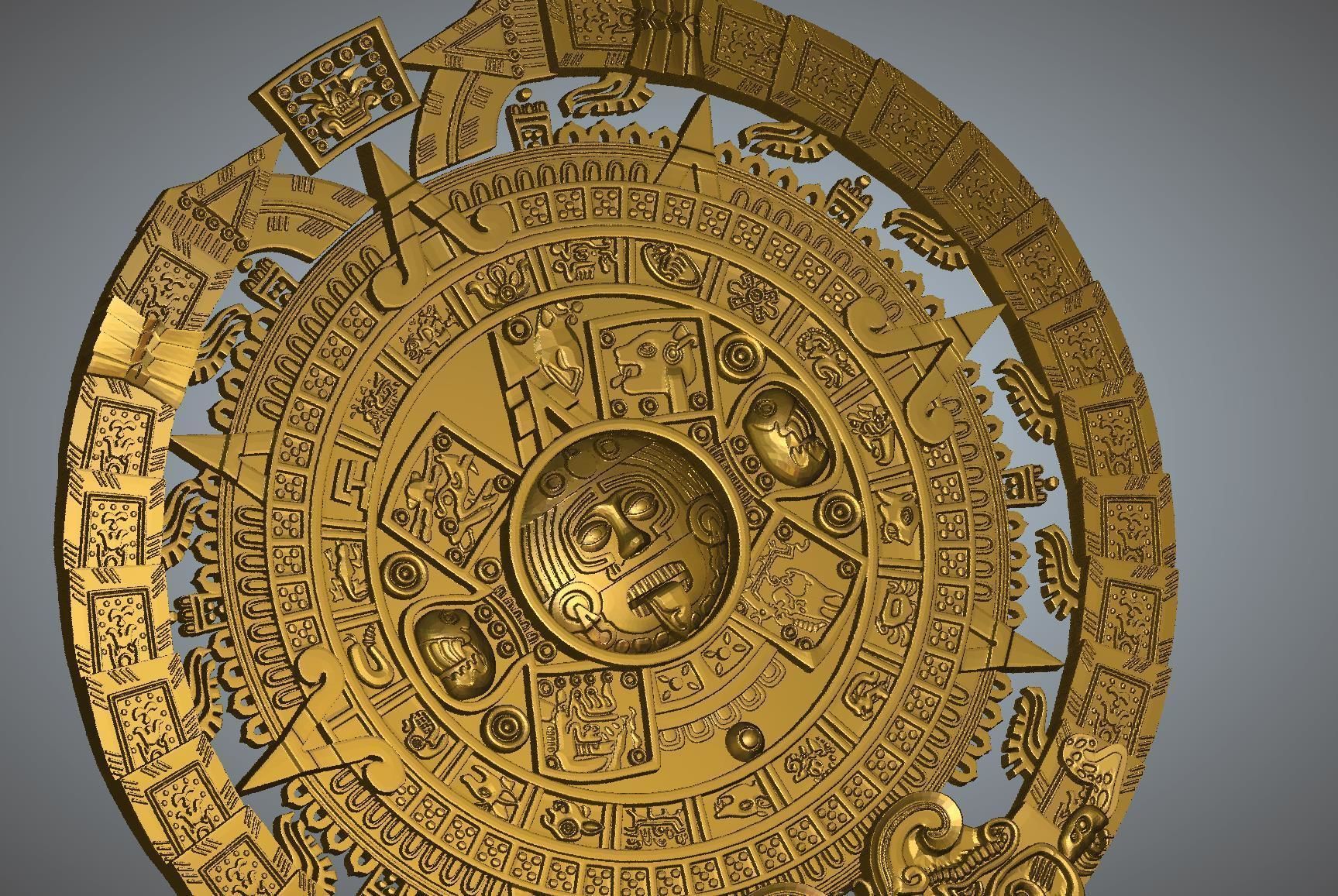 Maya Calender 3D print model_3