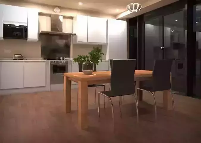 Penthouse Apartment 3D Model 3D model
