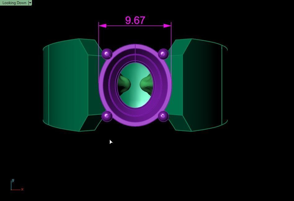 Face ring 3D print model_18