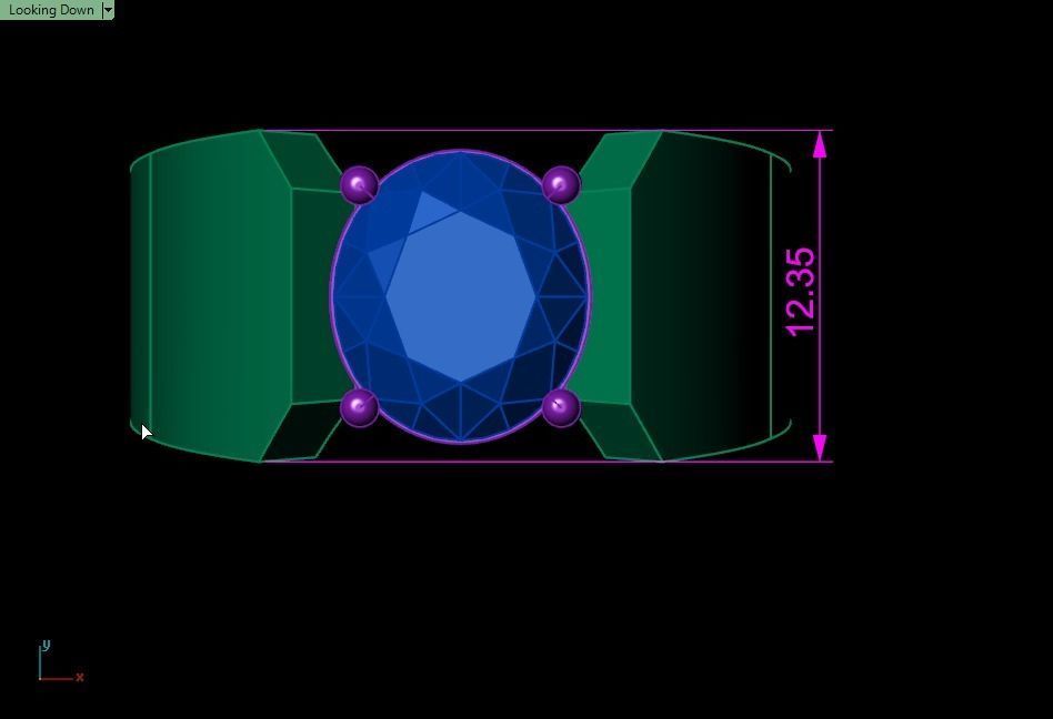 Face ring 3D print model_17