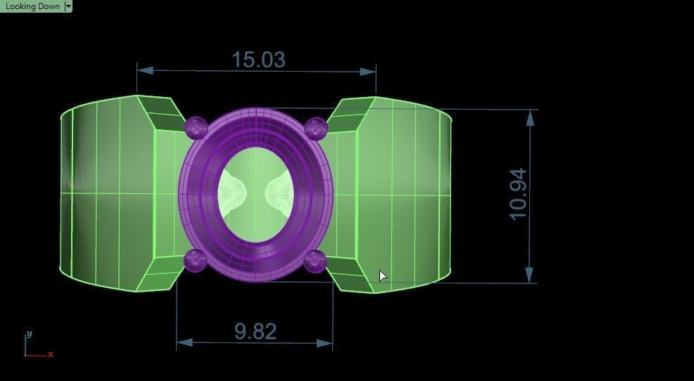 Face ring 3D print model_3