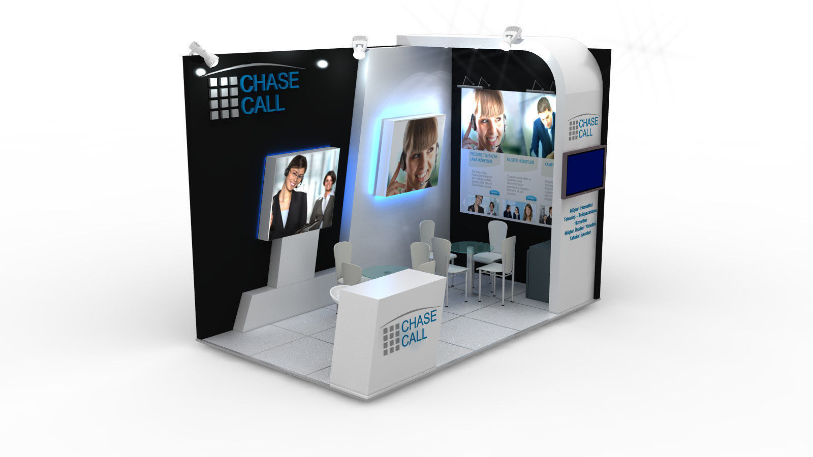 Chasecall Exhibition Design 3D model_1