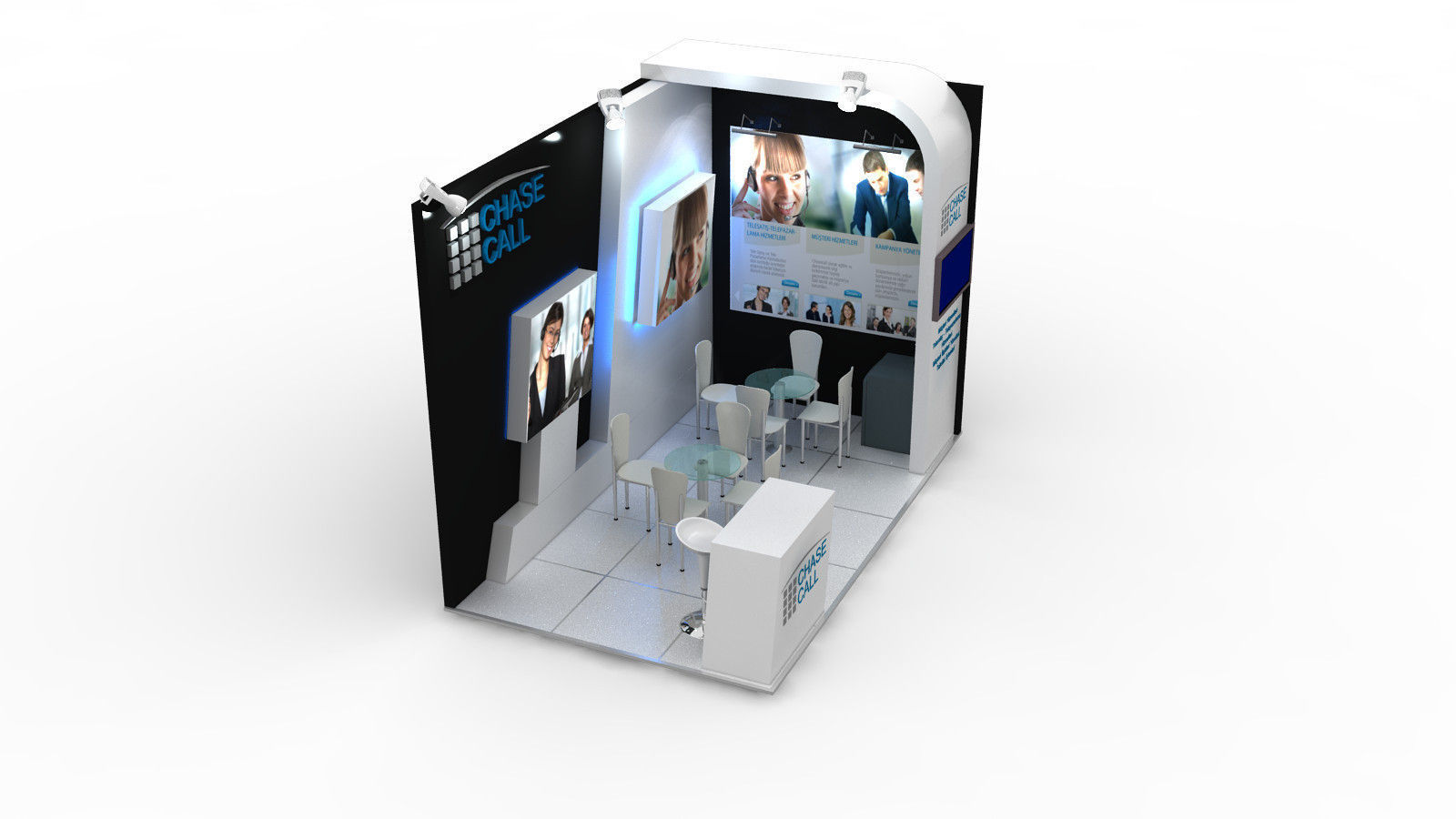 Chasecall Exhibition Design 3D model_2