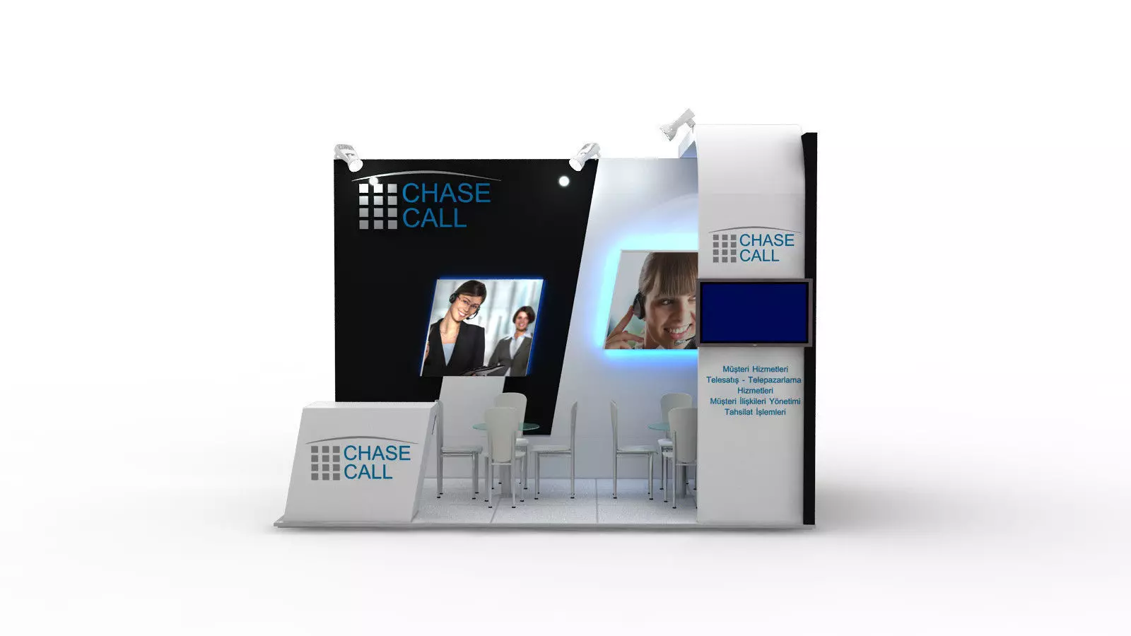 Chasecall Exhibition Design 3D model_0